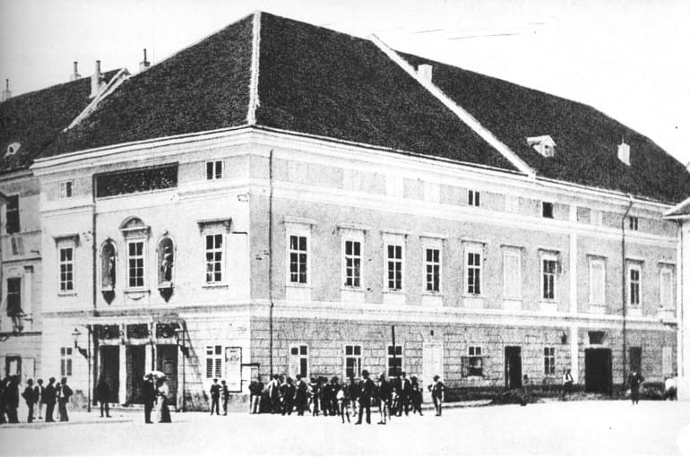 Stankovićev teatar, foto Ivan Standl, oko 1890. godine